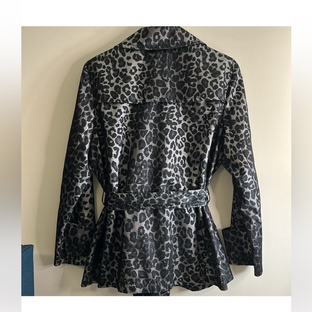 Ruby Rd. Black and Gray Leopard Print Jacket - Picture 2 of 7